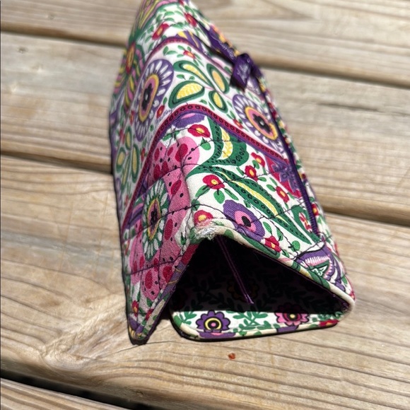 Vera Bradley Pink and Purple Quilted Wallet with Paisley Design - Picture 8 of 11